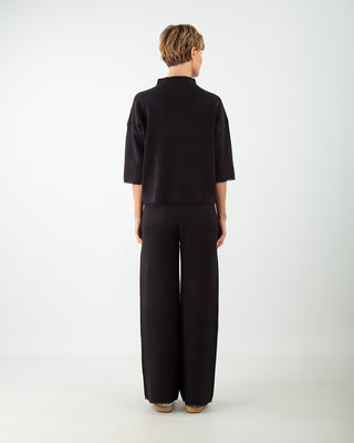 Completo in Maglia Frange Nero