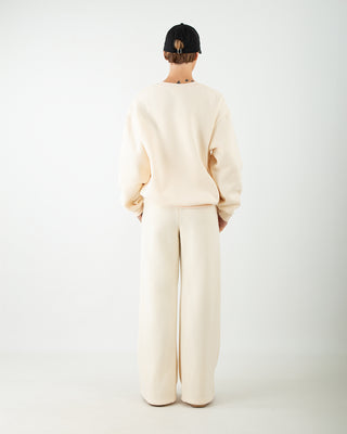 Tuta Over in Felpa Panna