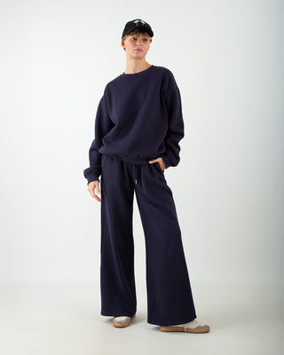 Tuta Over in Felpa Blu