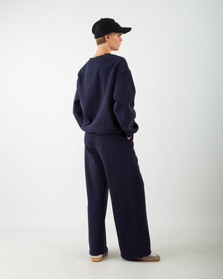 Tuta Over in Felpa Blu