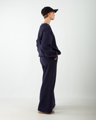 Tuta Over in Felpa Blu