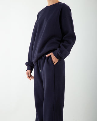 Tuta Over in Felpa Blu