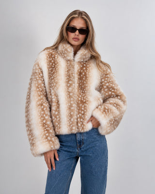 Eco Pelliccia Bambi Camel