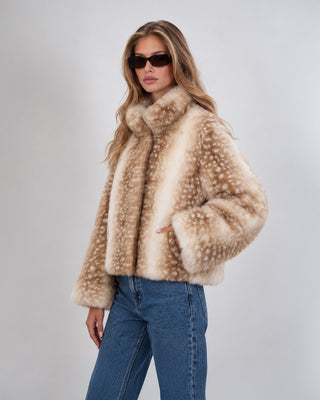 Eco Pelliccia Bambi Camel