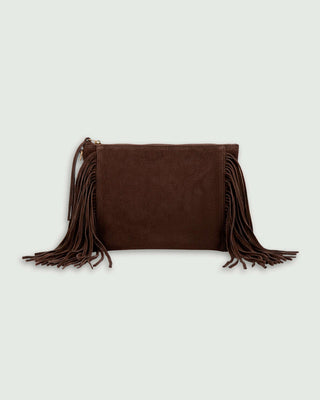 Tracolla Vera Pelle Con Frange