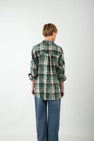 Camicia a Quadri Verde